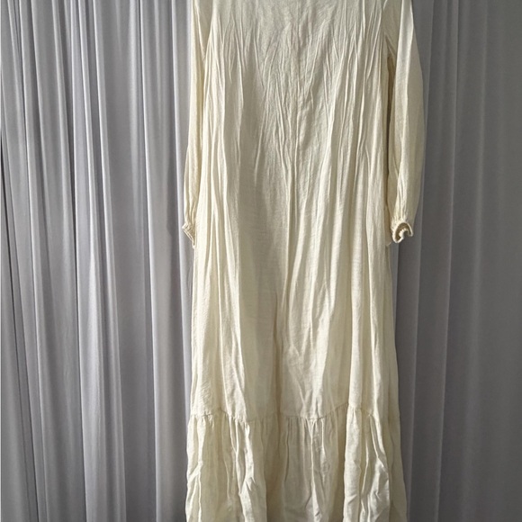 ASOS Cream Ruffle-Trim Maxi Dress - Picture 7 of 9